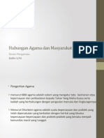 Hubungan Agama Dan Masyarakat