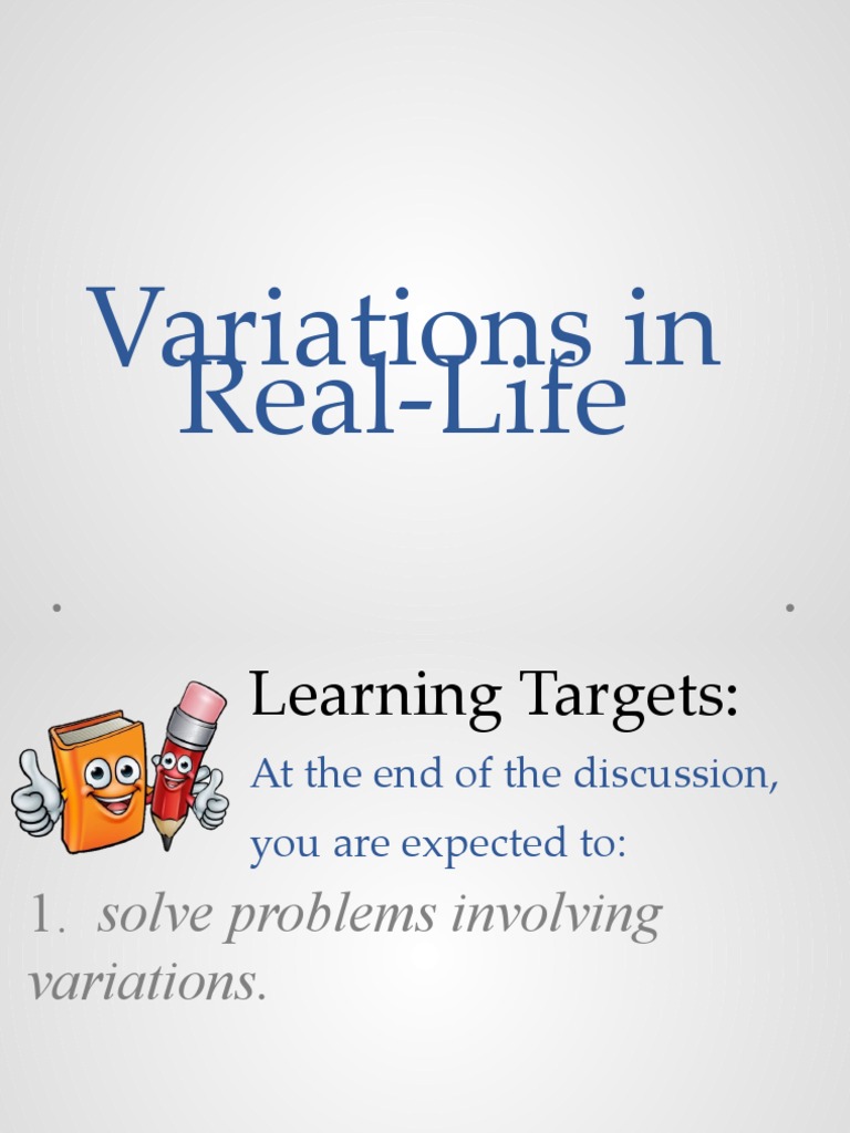 Real-Life Examples of Variation | PDF