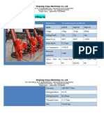 Specifications of Small DTH Drilling Rig