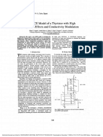 A SPICE Model of A Thyristor With High Injection Effects and Conductivity Modulation