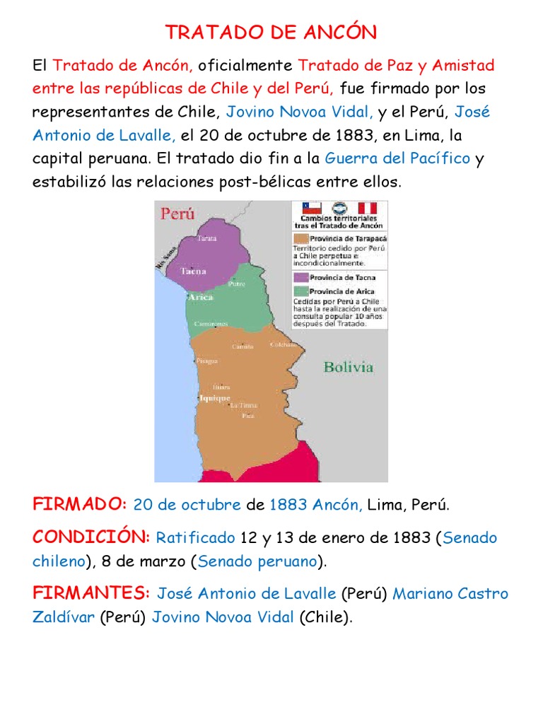 Tratado de Ancón | PDF | Derecho