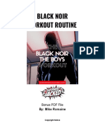 Black Noir Workout Routine PDF