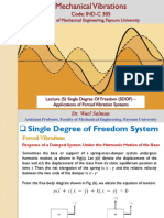 Lecture (5) - SDOF - Applications of Forced Systems