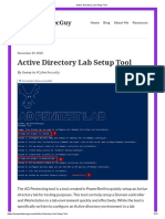 Active Directory Lab Setup Tool