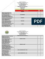 SSG Election Tally Sheets