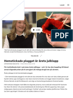 Hemstickade Plagget Är Årets Julklapp - SVT Nyheter