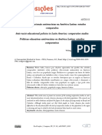 Est. Comp. Políticas Educacionais Antirracistas Na América Latina - Brasil Colômbia