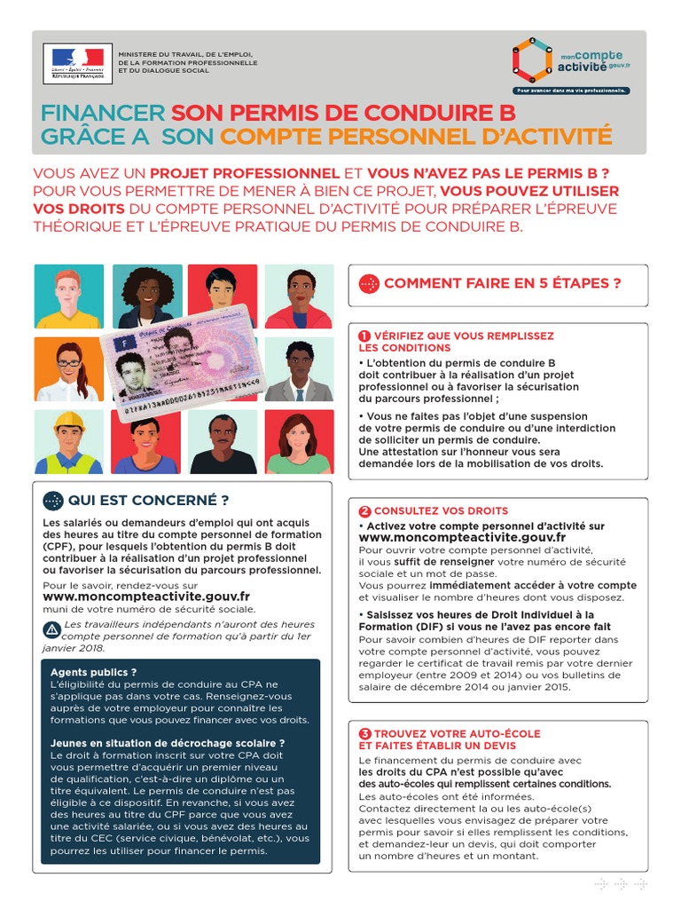 Depliant Explicatif Permis B | PDF | Affaires | Finance et gestion ...
