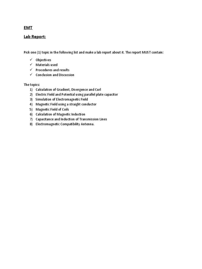 Physics Lab Report Guide | PDF | Science & Mathematics