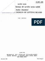 Criteria For Design of Lifting Beams