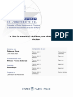Template PHD PSL University Paris Sciences Et Lettres 1