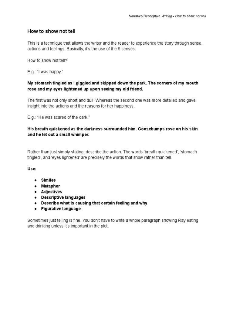 how-to-show-not-tell-pdf
