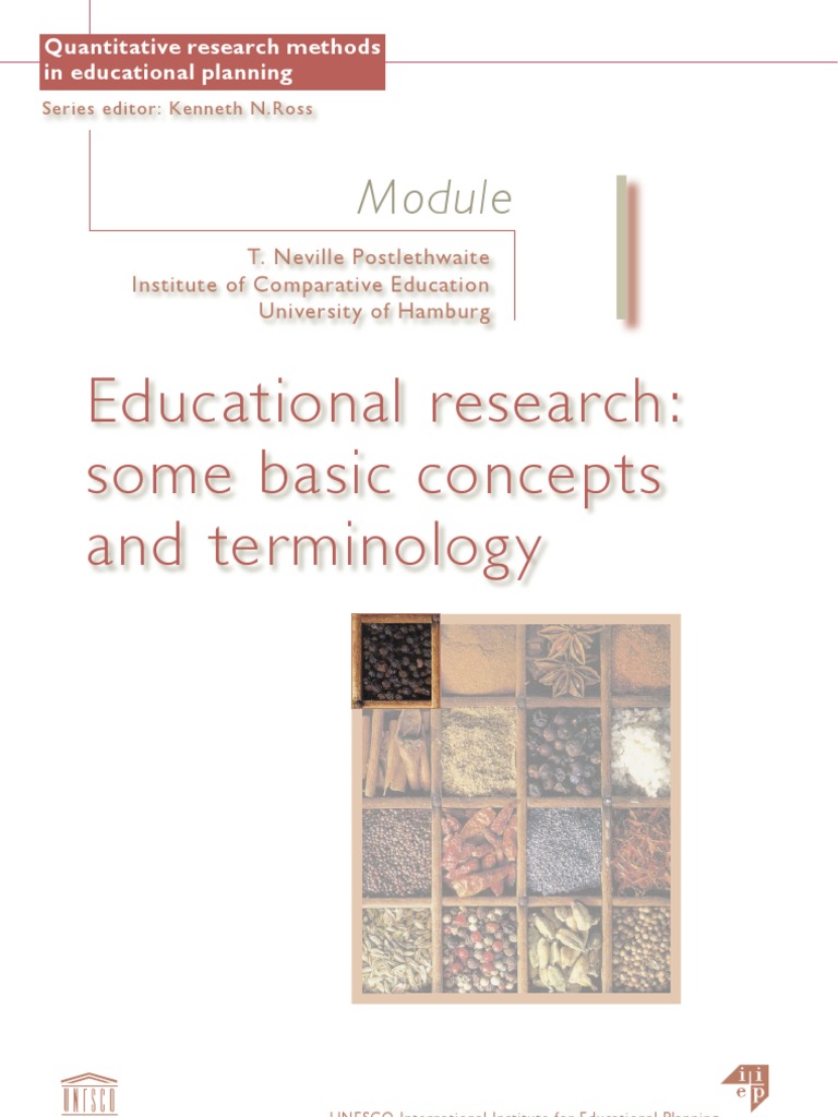 Educational Research: Some Basic Concepts and Terminology | PDF ...