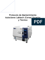 Protocolo de Mantenimiento Autoclave