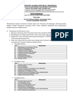 Surat Pengumuman Pendaftaran PPL 2022