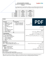 Grade 3 Date Sheet & Syllabus for 1st Bi-Monthly Exams