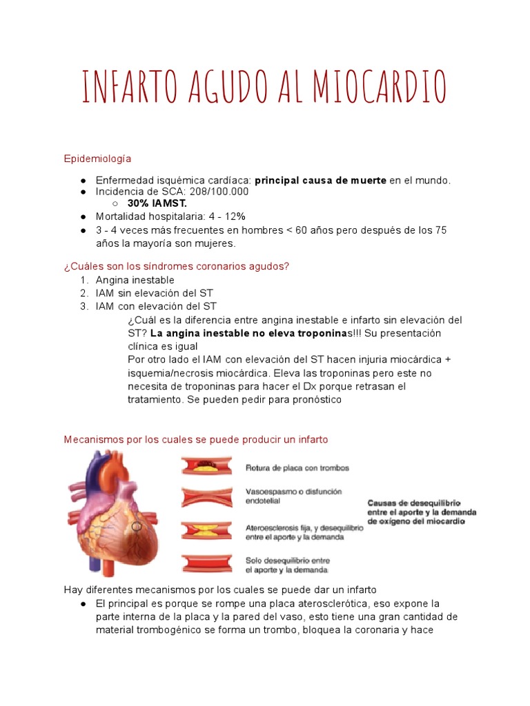 IAMST | PDF | Infarto de miocardio | Medicina