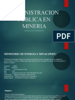 Administración pública en minería