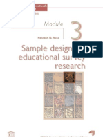 Sample design for educational survey research