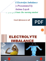Class Presentated by Anima Layek: Fluid and Electrolyte Imbalance