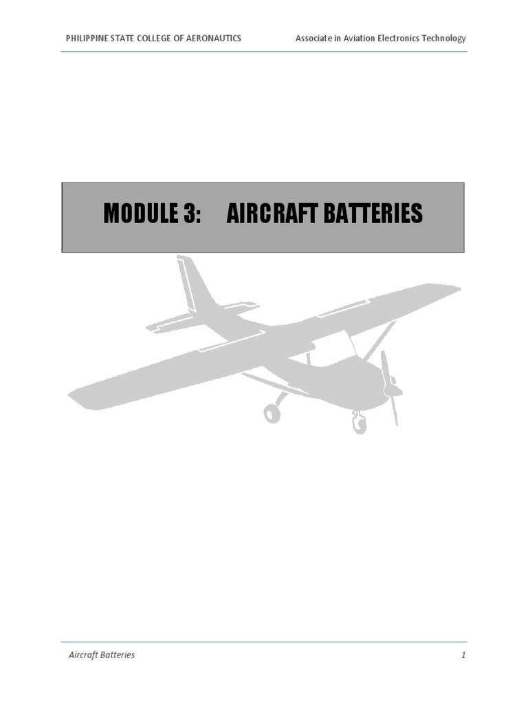 Aircraft Electrics Aircraft Batteries PDF Rechargeable Battery