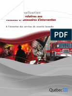 Guide d application. des exigences relatives aux véhicules et accessoires d intervention. À l intention des services de sécurité incendie