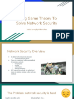 Game Theory in Cybersecurity