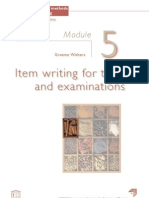 Item writing for tests and examinations