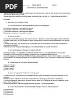 EVALUACION DE CIENCIAS SOCIALES grecia