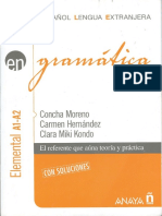 Español Lengua Extranjera. Gramática A1-A2