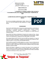 Resolución Modificación Jornada Laboral 23 y 24 de Marzo 2o22