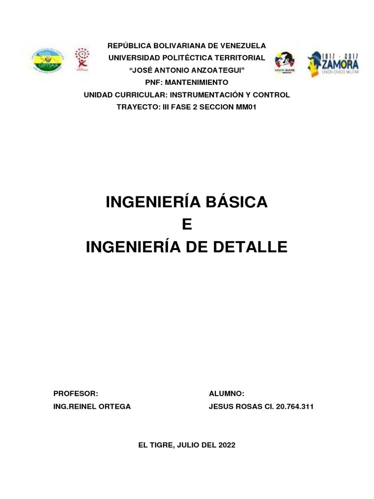 Ing de Detalle | PDF | Diseño | Presupuesto