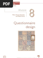 Questionnaire design