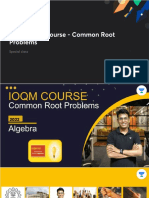 IOQM 2022 Course Common Root Problems With Anno