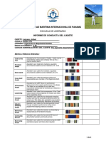 F-460 INFORME DE CONDUCTA DEL CADETE Lezcano Anibal