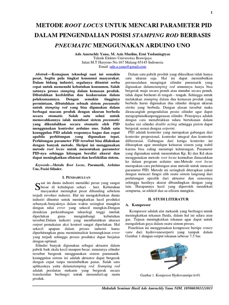 Sistem Pneumatik Stamping Rod Otomatis | PDF | Komputer | Teknologi ...