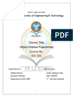 Rajshahi University of Engineering & Technology: Course Title Course No