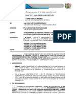 INFORME N° 292 REQUERIMIENTO DE RESPONSABLE TECNICO trabaja Peru