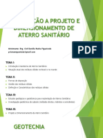 INTRODUÇÃO A PROJETO E DIMENSIONAMENTO DE ATERRO SANITÁRIO