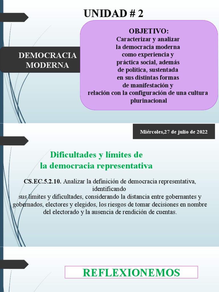 Riesgos y límites de la democracia representativa | PDF