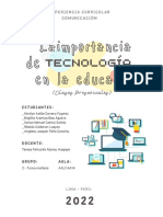 La Tecnología en La Educación