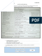 Acentuación Especial Ficha de Trabajo