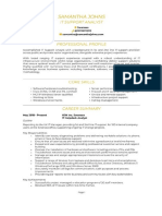 SAMPLE CV 01