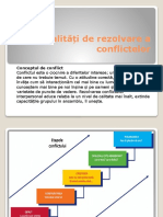 Modalități de Rezolvare A Conflictelor