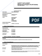 Engine Oil Msds