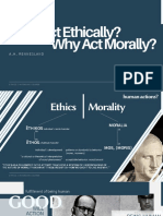 Lecture 2 Why Ethics, Why Morality