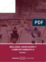 Unidad I - Contenido - Biología, Educación y Comportamiento Ii