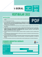 Prova Geral Demais Cursos Vestibular 2022