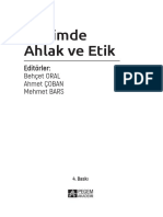 Eğitimde Ahlak Ve Etik: Editörler