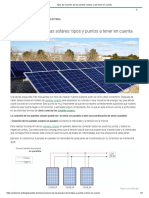 Tipos de conexión de los paneles solares y qué tener en cuenta